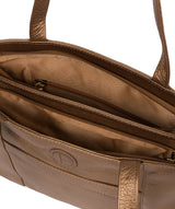 'Mist' Bronze Gold Leather Handbag image 4