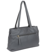'Mist' Grey Leather Handbag Pure Luxuries London