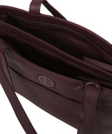 'Mist' Plum Leather Handbag