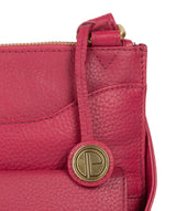 'Anne' Berry Leather Cross Body Bag image 4