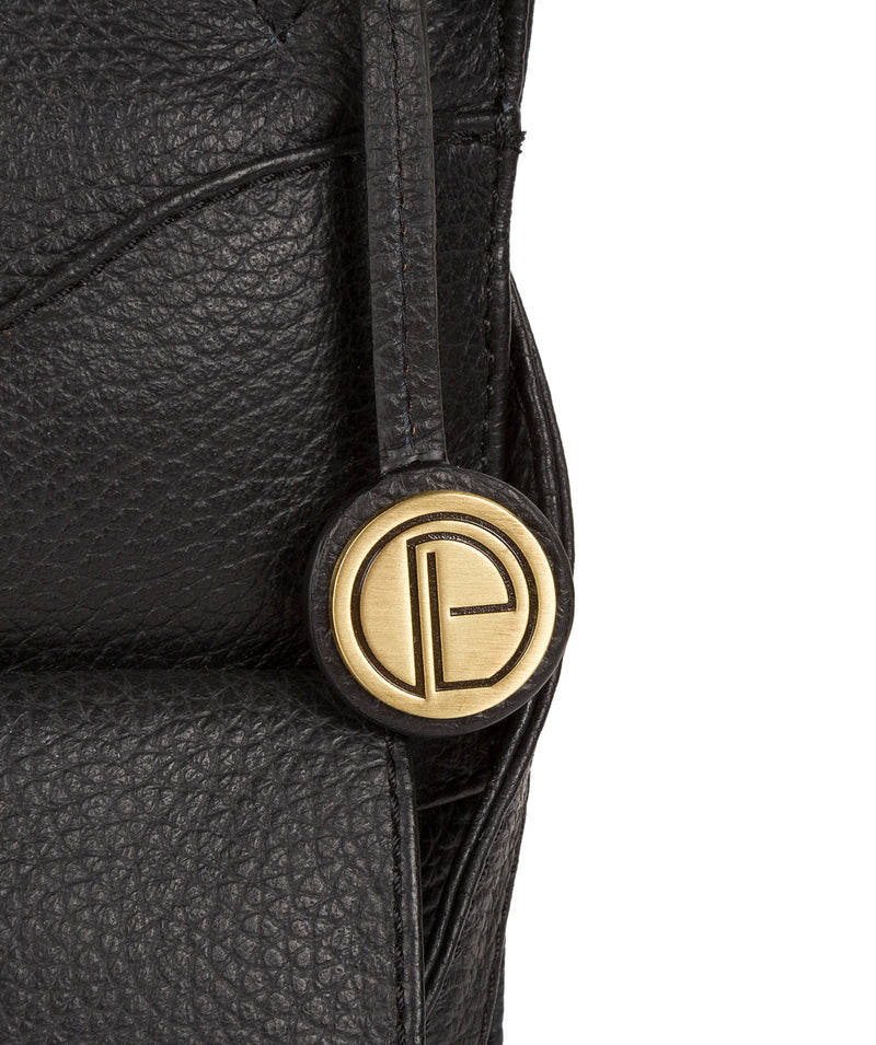 'Anne' Black Leather Cross Body Bag image 4