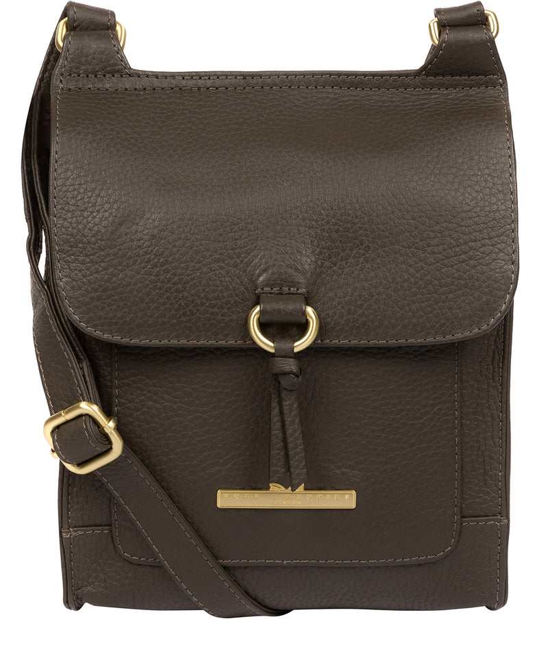'Mabel' Olive Leather Cross Body Bag image 1