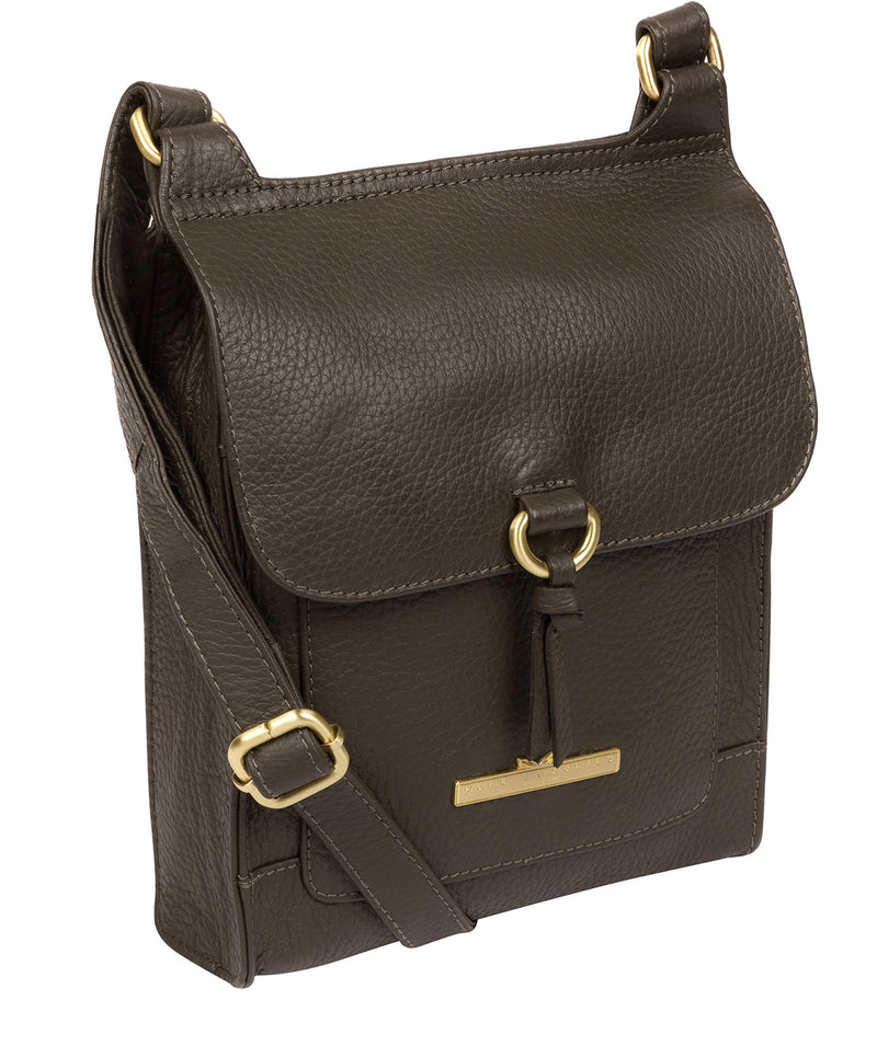 'Mabel' Olive Leather Cross Body Bag image 5