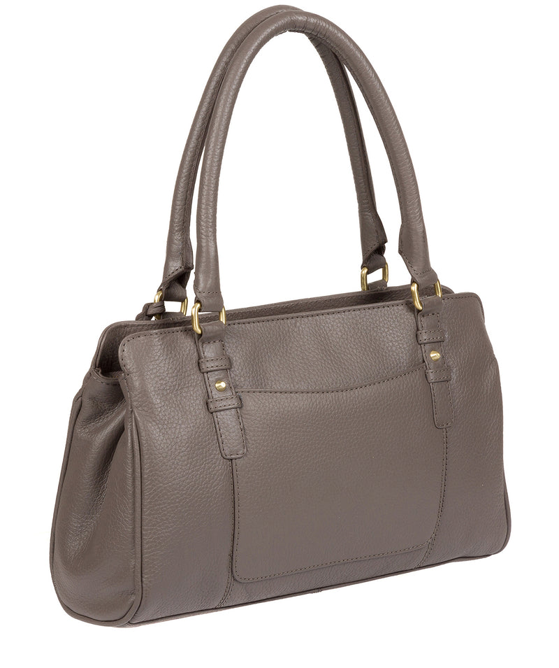 'Lettie' Grey Leather Handbag image 7