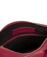 'Heather' Berry Leather Cross Body Bag image 4