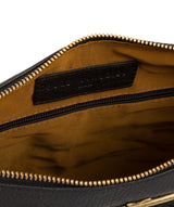 'Natasha' Black Leather Shoulder Bag image 5