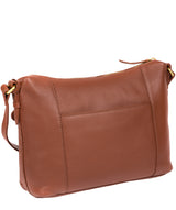 'Natasha' Dark Tan Leather Shoulder Bag image 5