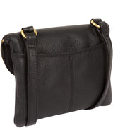 'Sheryl' Black Leather Cross Body Bag Pure Luxuries London