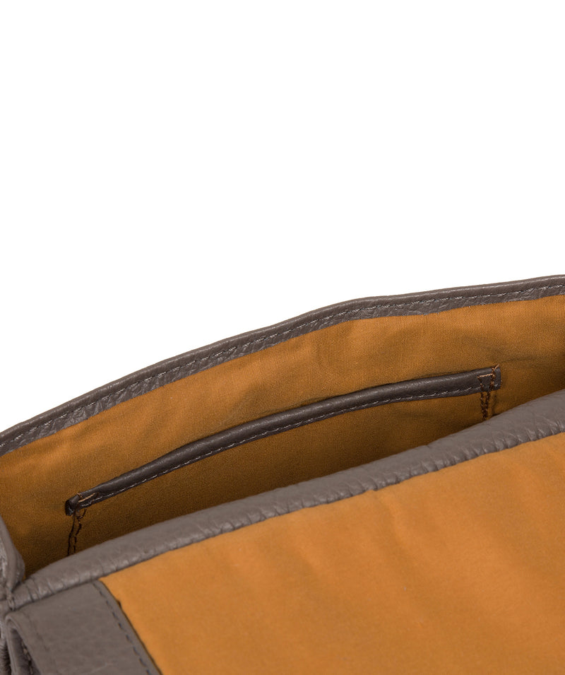 'Keala' Grey Leather Cross Body Bag image 7