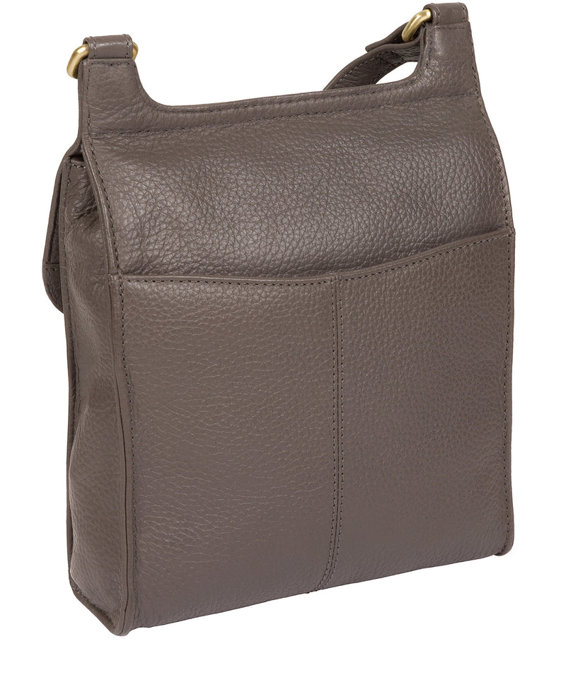 'Keala' Grey Leather Cross Body Bag image 8