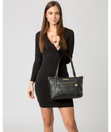 'Laurel' Black Leather Handbag image 2