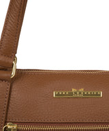 'Laurel' Dark Tan Leather Handbag Pure Luxuries London
