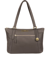 'Laurel' Grey Leather Handbag image 1