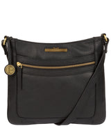 'Lily' Black Leather Cross Body Bag image 1