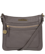 'Lily' Grey Leather Cross Body Bag image 1