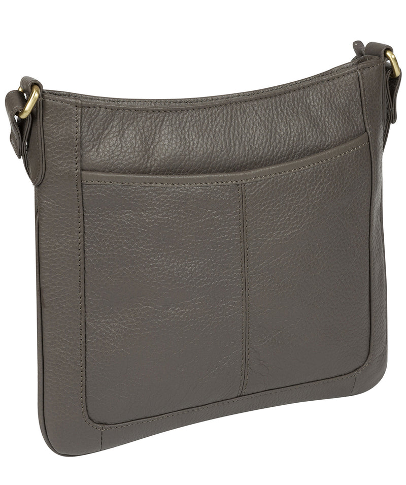 'Lily' Grey Leather Cross Body Bag image 4