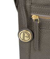 'Lily' Grey Leather Cross Body Bag image 6