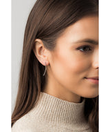 Gift Packaged 'Pelmo' 925 Silver Minimalistic Drop Earrings