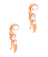 Gift Packaged 'Miletto' 18ct Rose Gold Plated 925 Silver & Freshwater Pearl Earrings