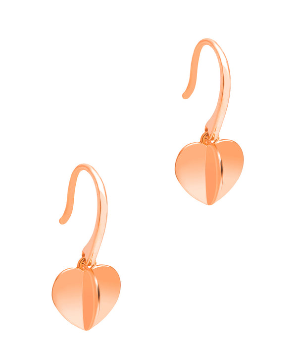 Copy of Gift Packaged 'Galilean' 18ct Yellow Gold Plated 925 Heart Drop Earrings