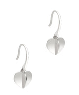 Gift Packaged 'Galilean' 925 Heart Drop Earrings