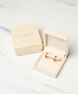Gift Packaged 'Alura' 18ct Rose Gold Plated 925 Silver Minimalist Hoop Earrings