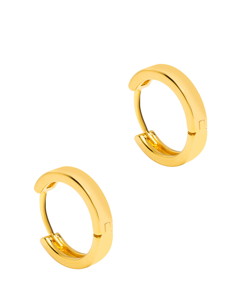 Gift Packaged 'Alura' 18ct Yellow Gold Plated 925 Silver Minimalist Hoop Earrings