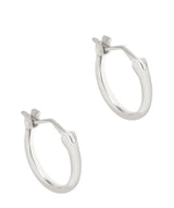 Gift Packaged 'Noir' 925 Silver Hoop Earrings