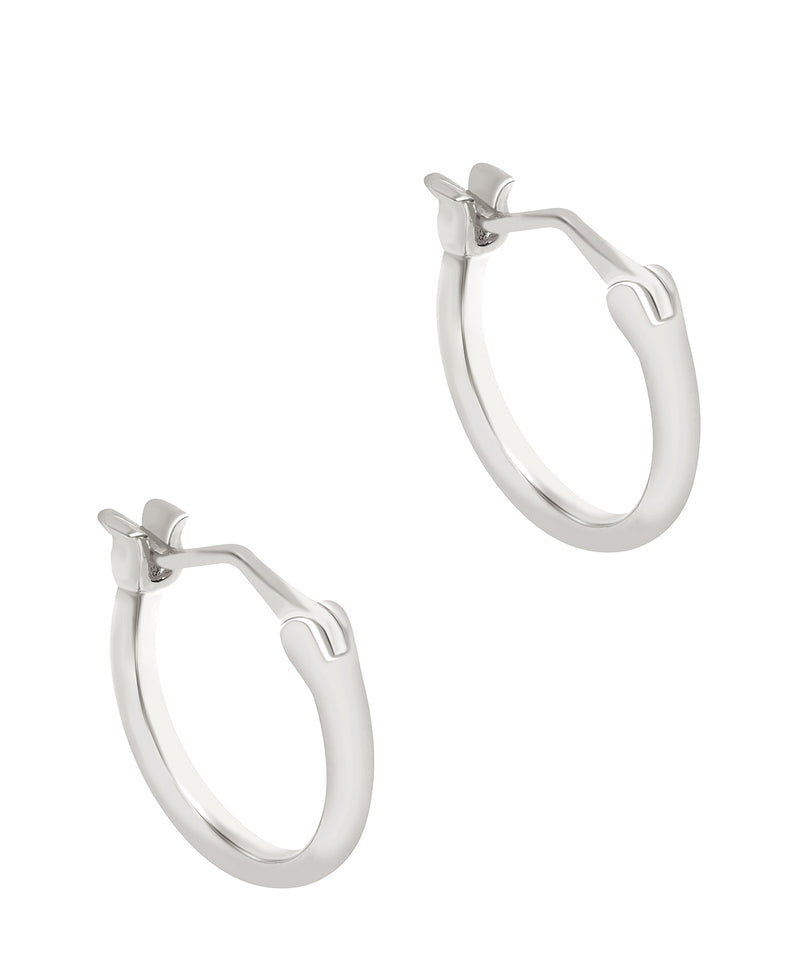 Gift Packaged 'Noir' 925 Silver Hoop Earrings