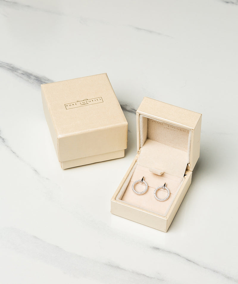Gift Packaged 'Hervey' 925 Silver & Cubic Zirconia Earrings