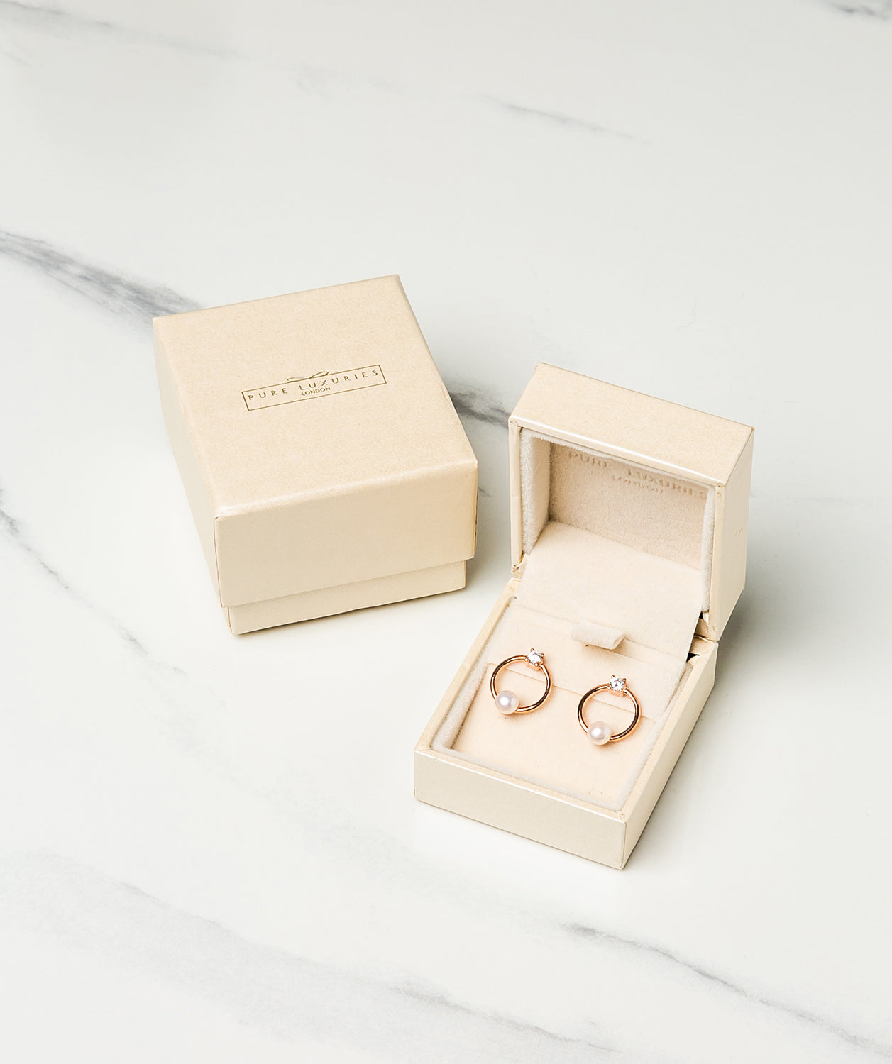 Karson earrings pair displayed side profile