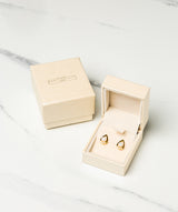 Gift Packaged 'Atwood' 18ct Yellow Gold Plated 925 Silver & Freshwater Pearl Earrings