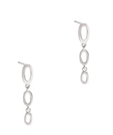 Gift Packaged 'Pedroni' 925 Silver Link Drop Earrings