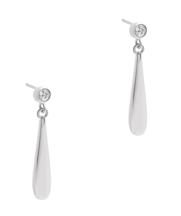 Gift Packaged 'Risch' 925 Silver and Cubic Zirconia Drop Earrings