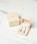 Gift Packaged 'Perry' 925 Silver & Cubic Zirconia Drop Earrings