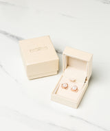 Gift Packaged 'Ortega' 18ct Rose Gold Plated 925 Silver & Freshwater Pearl Earrings