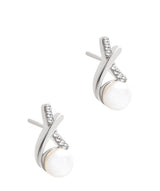 Gift Packaged 'Curzon' 925 Silver & Freshwater Pearl Sparkle Earrings