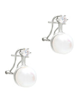Gift Packaged 'Holton' 925 Silver & Freshwater Pearl Sparkle Earrings