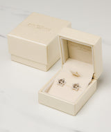 Gift Packaged 'Delisle' Rhodium Plated 925 Silver & Cubic Zirconia Star Stud Earrings