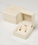 Gift Packaged 'Jacqueline' 18ct Yellow Gold Plated 925 Silver Star & Moon Hoop Earrings