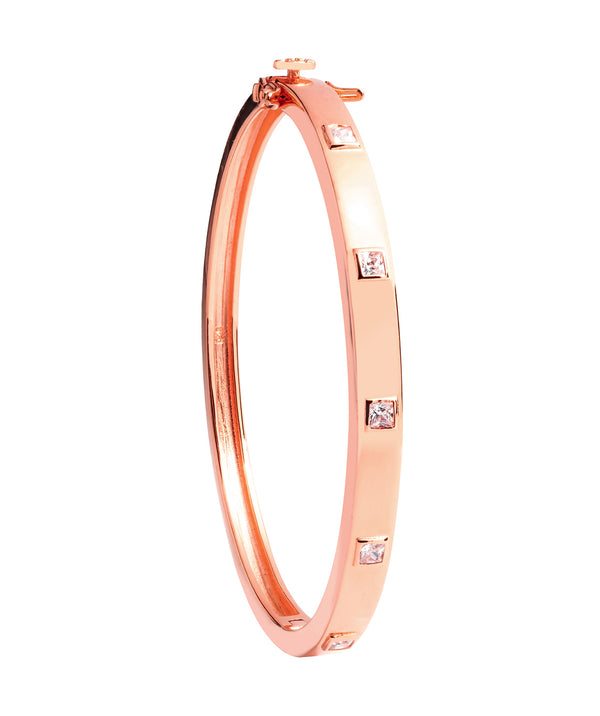 Gift Packaged 'Coralle' 18ct Rose Gold Plated 925 Silver and Cubic Zirconia Bracelet