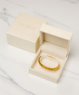 'Coralle' Yellow Gold Plated Sterling Silver and Cubic Zirconia Bracelet Pure Luxuries London