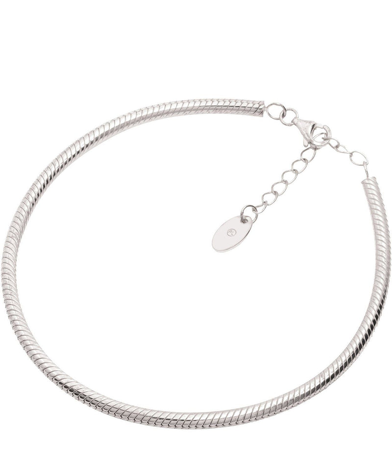 Gift Packaged 'Sosa' Rhodium Plated Plated 925 Silver Bracelet