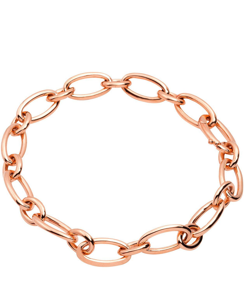 Gift Packaged 'Amalia' 18ct Rose Gold Plated 925 Silver Petite Link Bracelet