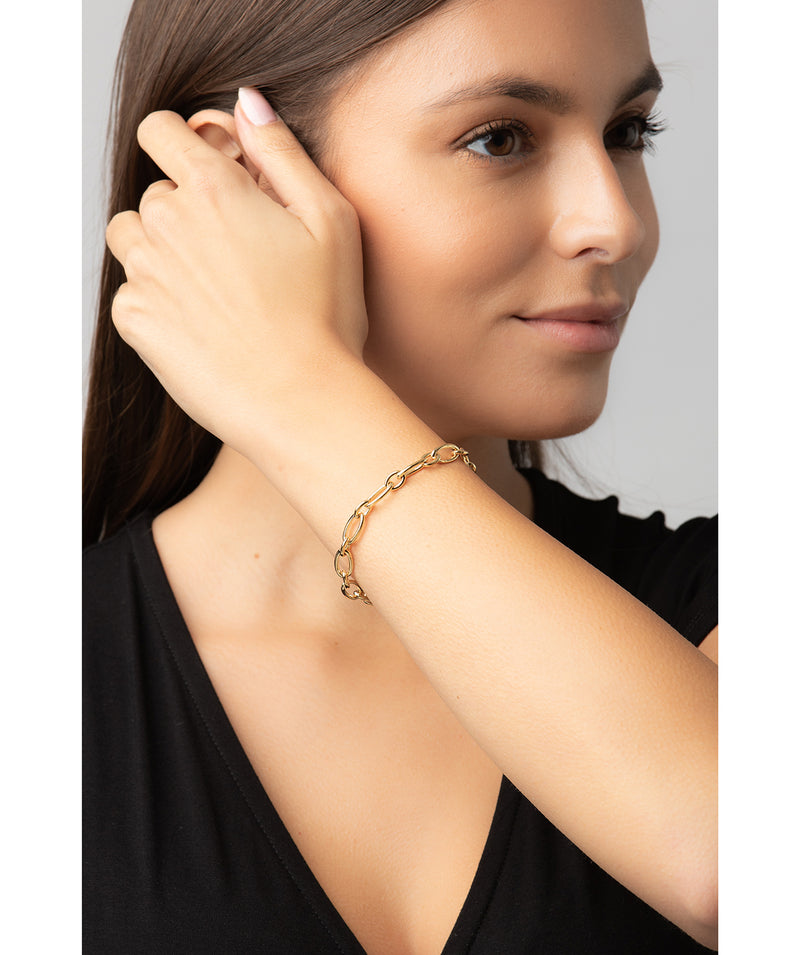 Gift Packaged 'Amalia' 18ct Yellow Gold Plated 925 Silver Link Bracelet