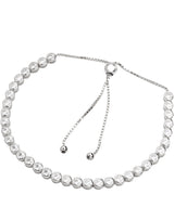 'Harriet' Sterling Silver and Cubic Zirconia Bracelet Pure Luxuries London
