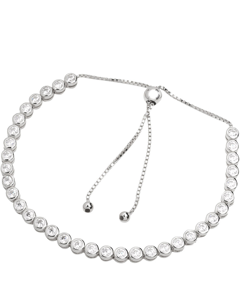 'Harriet' Sterling Silver and Cubic Zirconia Bracelet Pure Luxuries London