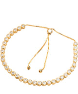 'Harriet' Yellow Gold Plated Sterling Silver and Cubic Zirconia Bracelet Pure Luxuries London