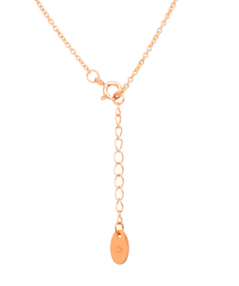 Gift Packaged 'Vesna' 18ct Rose Gold Plated 925 Silver & Freshwater Pearl Heart Necklace