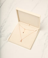 Gift Packaged 'Anson' 18ct Rose Gold Plated 925 Silver Ribbon Design Necklace